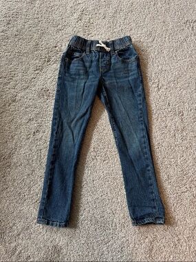 Boy's Slim Denim Pants - Dark Blue